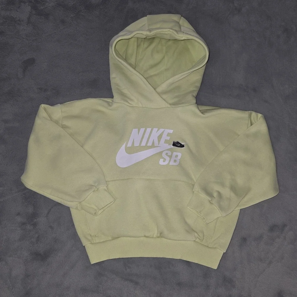 Nike SB Icon Fleece EasyOn‎ Older Kids (Unisex) Oversized Small Pullover Hoodie